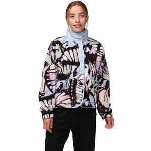 Free People movement Hit the Slopes Rocky Ridge Printed Butterfly fleece